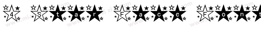 4 Star Face Font字体转换